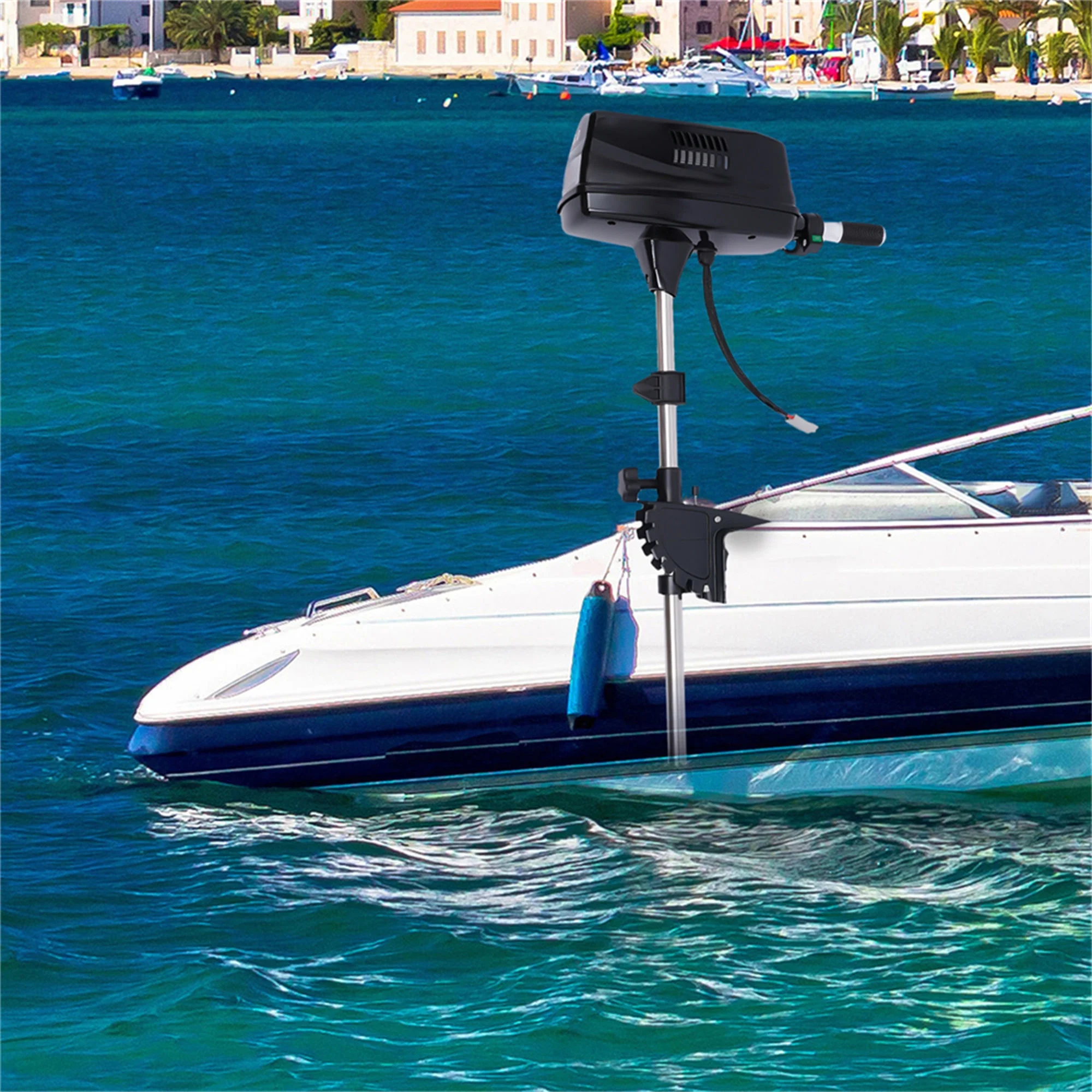 Oukaning 2.2KW Electric Boat Parts Kayaks Outboard Motor Boat Engine Boat Propeller (8HP 48V )