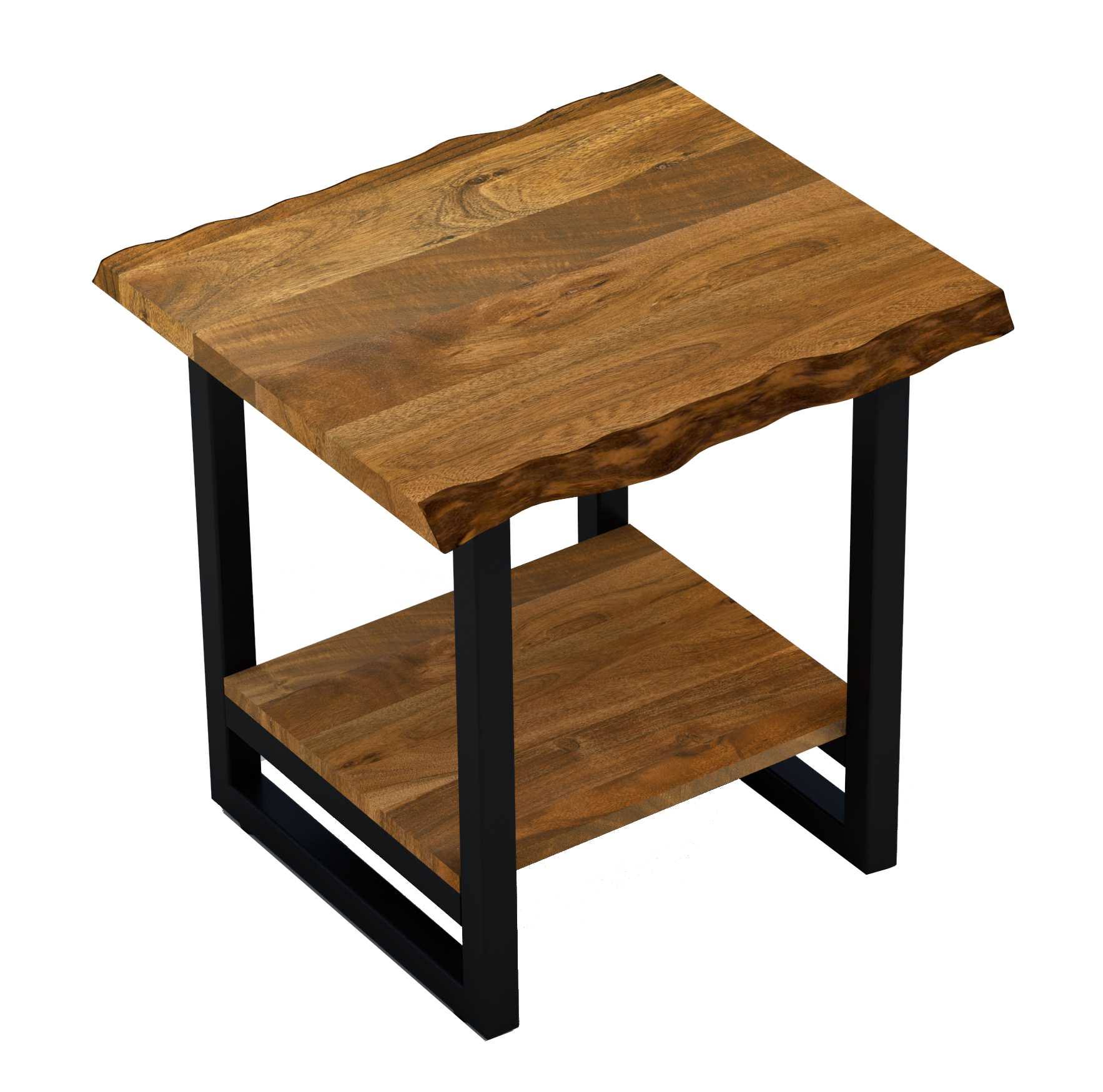 Modern Rustic Live Edge Acacia Wood End Table N270-379800