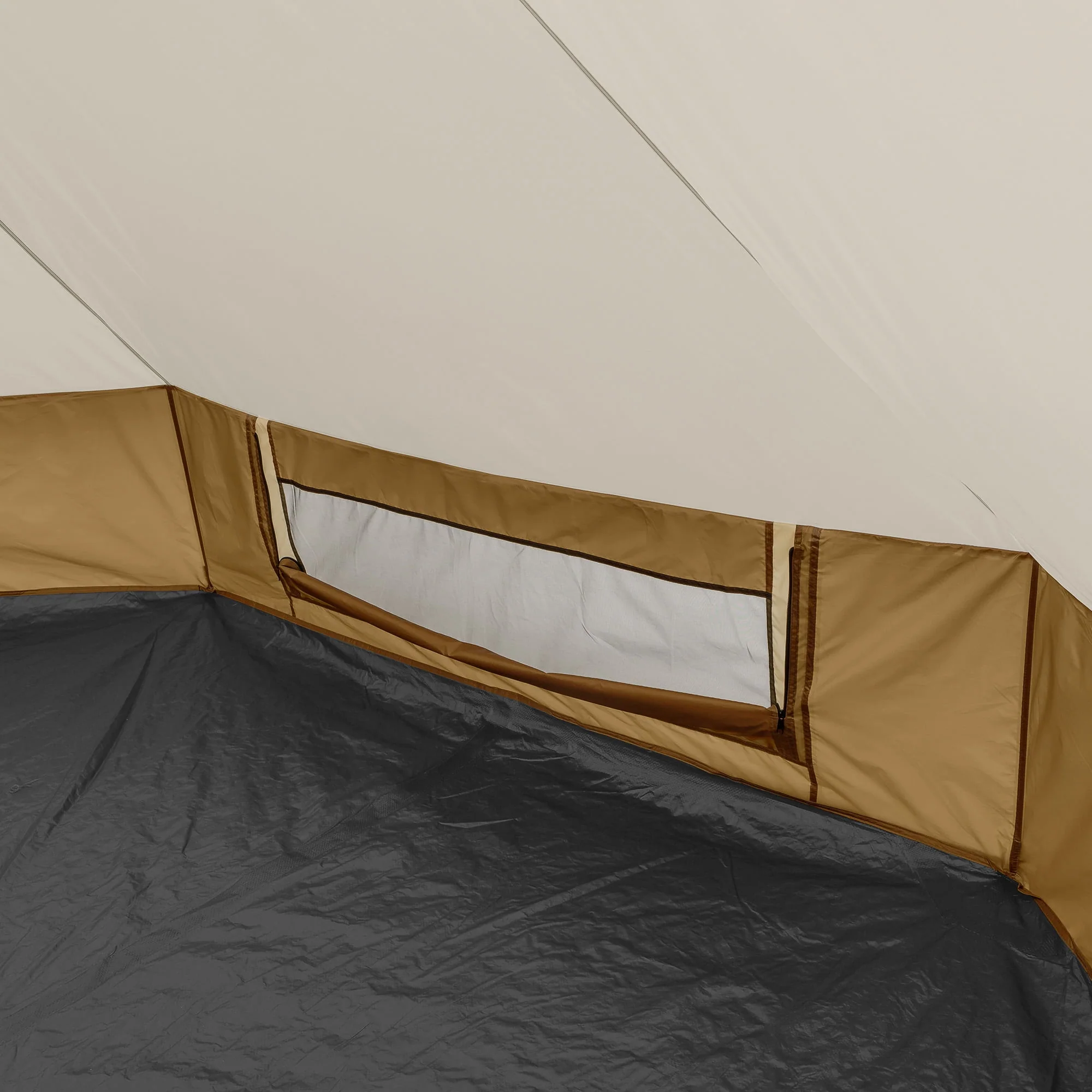 Ozark Trail 15' x 15' 8-Person Glamping Bell Tent with String Lights, 22.57 lbs