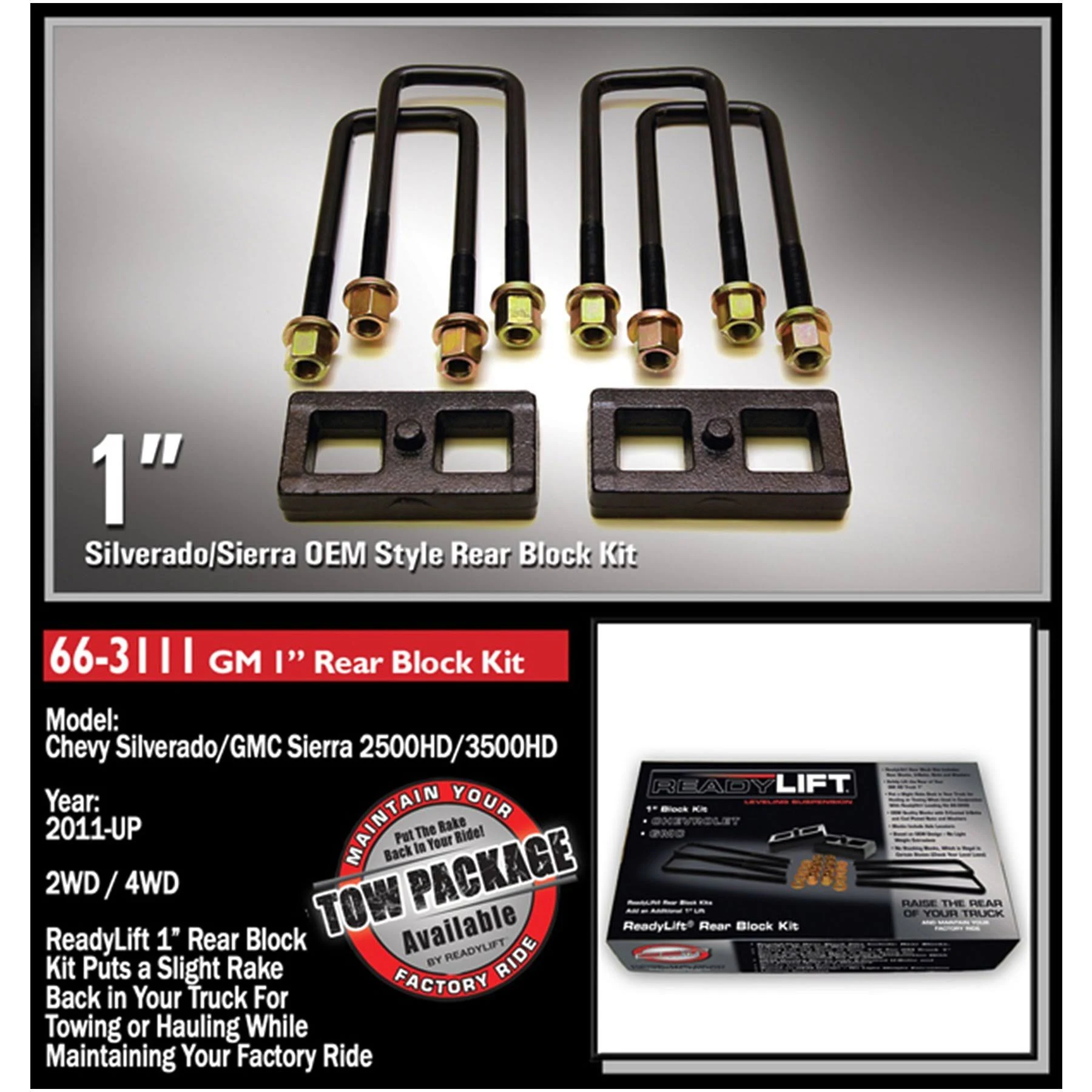 ReadyLIFT 66-3111 Rear Block Kit