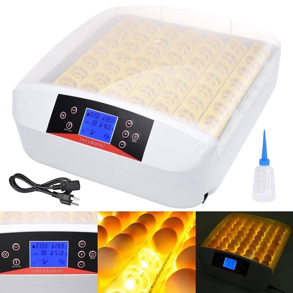 Yescom Digital 56 Egg Incubator Hatcher Temperature Control Automatic Turning with Built-in LED Candler