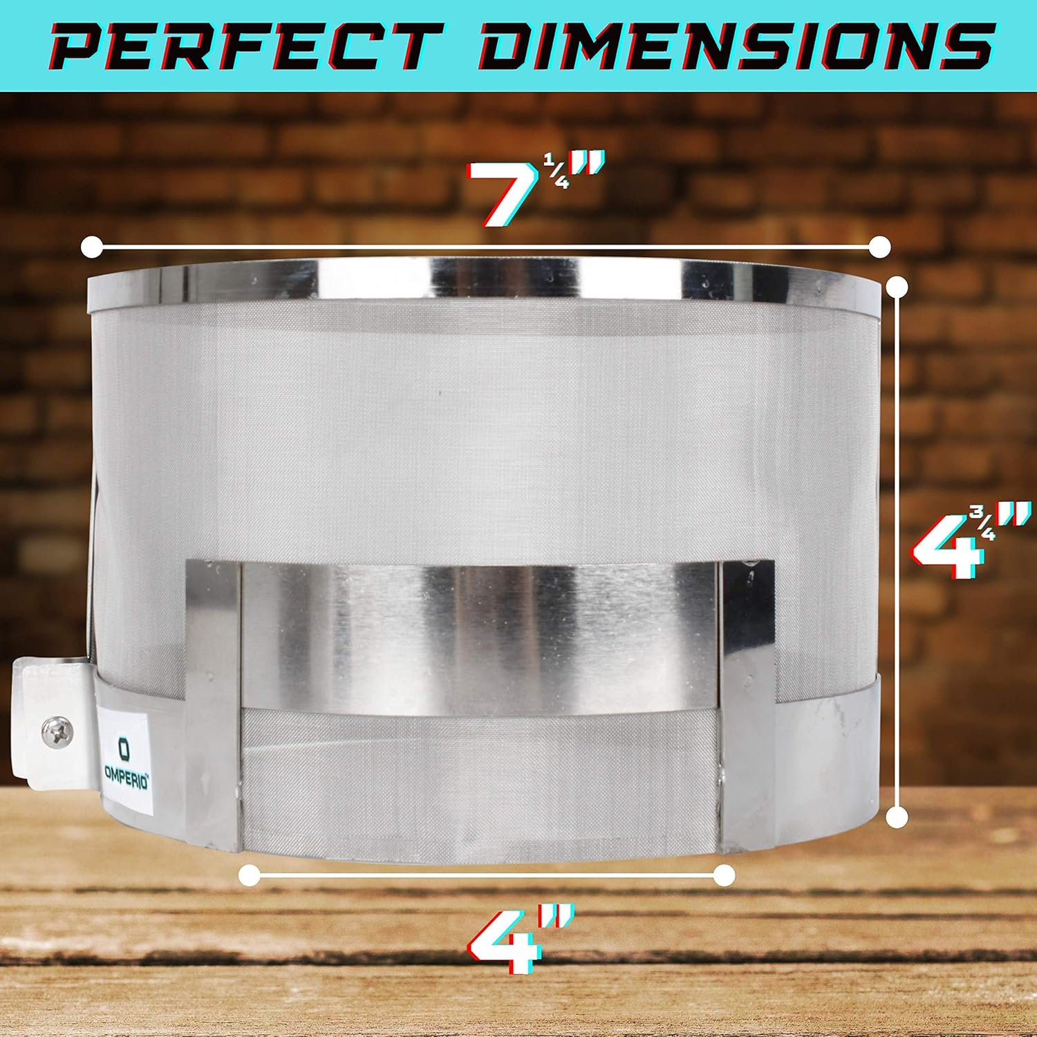 OMPERIO Smart Meter Cover RF-Radiation Shield Guard EMF Protecction Stainlees Steel 316 Faraday Cage with Screw Nut Rubber Strips and Installation