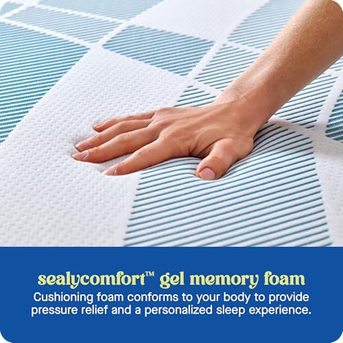Sealy Dreamlife 12” Foam Mattress-in-a-Box, Full, SealyComfort Gel Memory Foam, SealySupport Transition Foam, Surface-Guard Technology