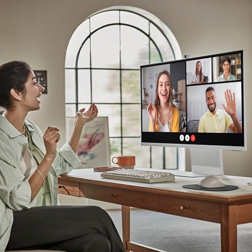 SAMSUNG 32&rdquo; Smart Monitor M8 (M80F) 4K UHD Display, Samsung Vision AI, Smart TV Apps, Gaming Hub, USB-C, HDMI and USB-A, White, LS32FM803UNXZA