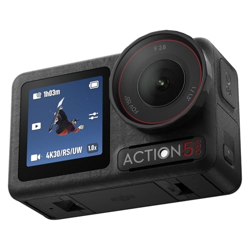 DJI Osmo Action 5 Pro Adventure Combo, Action Camera 4K with 1/1.3" Sensor, 12h Extended Battery Life with 3 Batteries, Stabilization