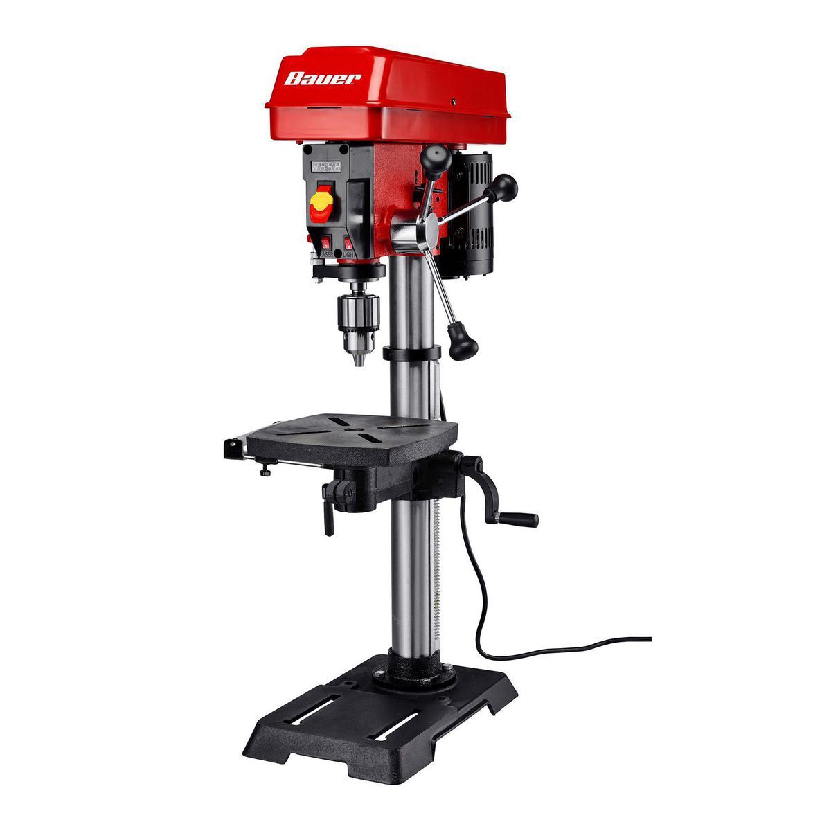 BAUER 12 in. Variable-Speed Drill Press with Laser Alignment