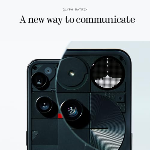 Nothing Phone (3) Cell Phone, 2025 New 5G Unlocked Phones 512GB, Android 15, Snapdragon 8s Gen4