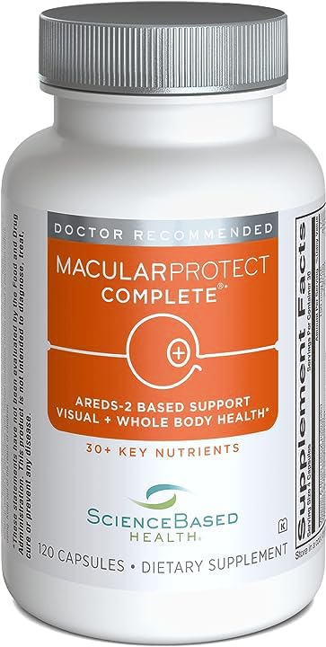 MacularProtect Complete All-in-One AREDS 2 Vitamin & Mineral Supplement and Whole Body Multinutrient - 120 Capsules - Kansas Nuitrition - HNZSDS