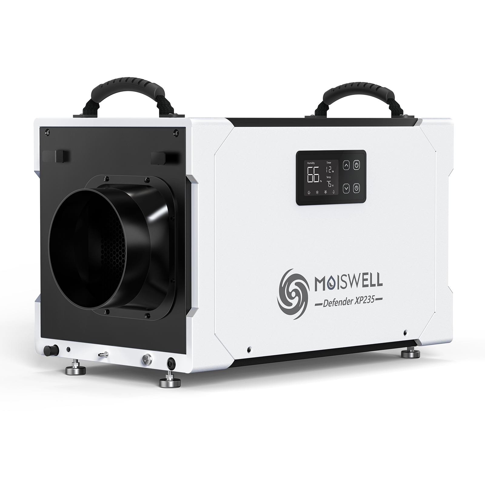 Moiswell 235 Pints Commercial Dehumidifier - Efficient Pump and Drain Hose, Perfect for Crawl Spaces, Basements, Industrial Areas, and Job Sites