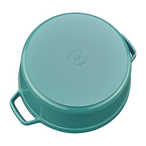 STAUB Cast Iron Dutch Oven 5.5-qt Round Cocotte, Made in France, Serves 5-6, Black Matte