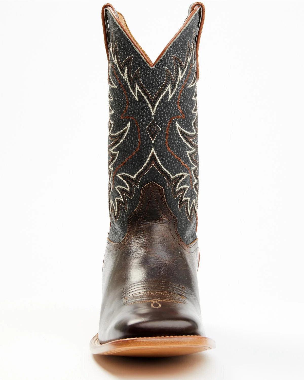 Cody James Men's Montana Western Boot Broad Square Toe Dark Brown 12 D(M) US - Curated Treasures Market