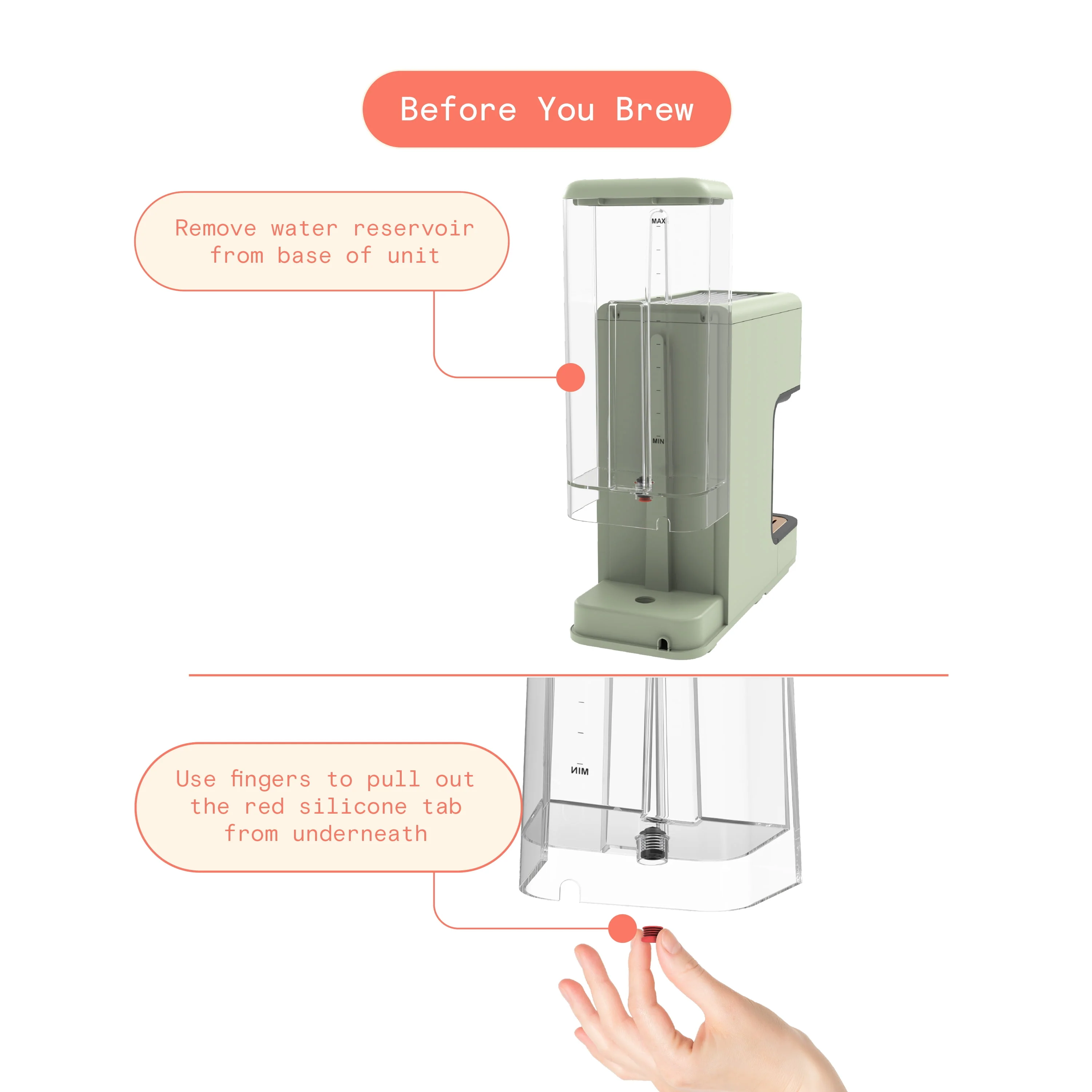 Beautiful Slim Espresso Maker with 20-Bar Pressure, White Icing by Drew Barrymore