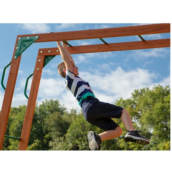 Backyard Discovery Skyfort II All Cedar Swingset &ndash; Kids &ndash; Swing Set