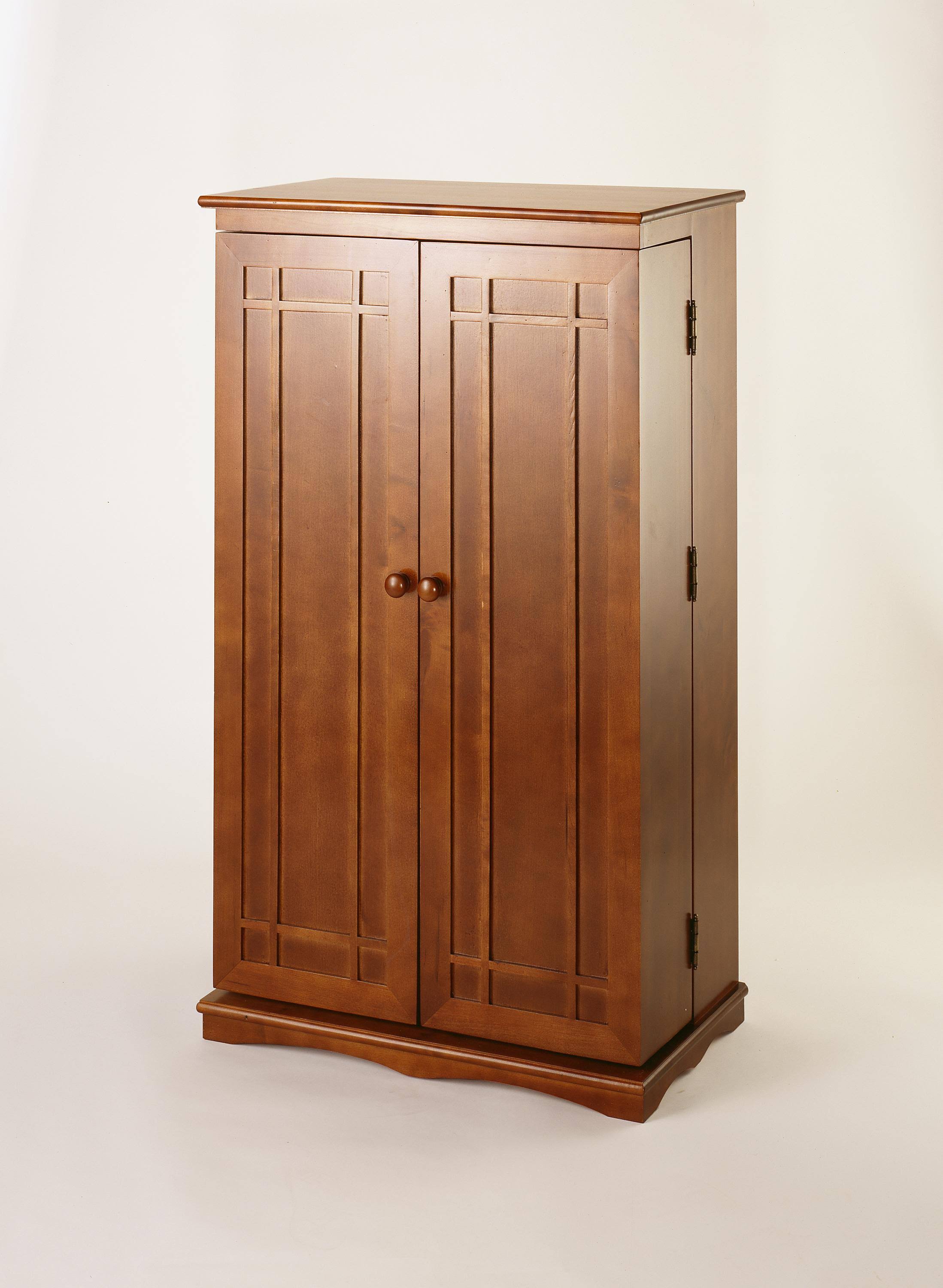 Leslie Dame Classic Mission Style Multimedia Cabinet-Finish: Walnut