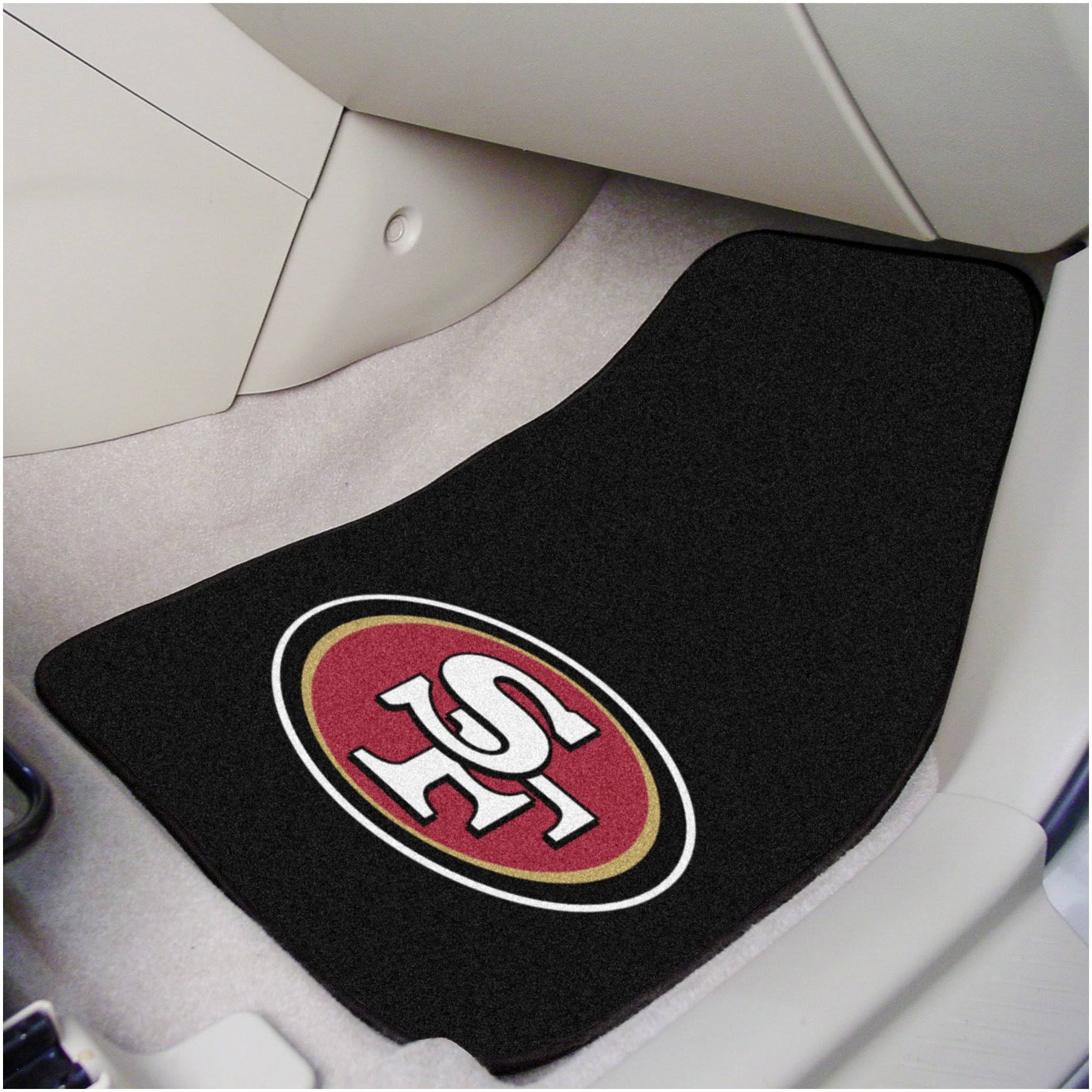 NFL San Francisco 49ers 2-pc Set of Front Carpet Car Mats, Universal Size