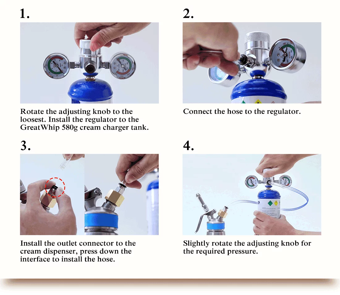 GreatWhip Whipped Cream Charger 2.2L Whip Cream Charger Cylinders 2.2L Tank (1 Cylinder) - Curated Treasures Market