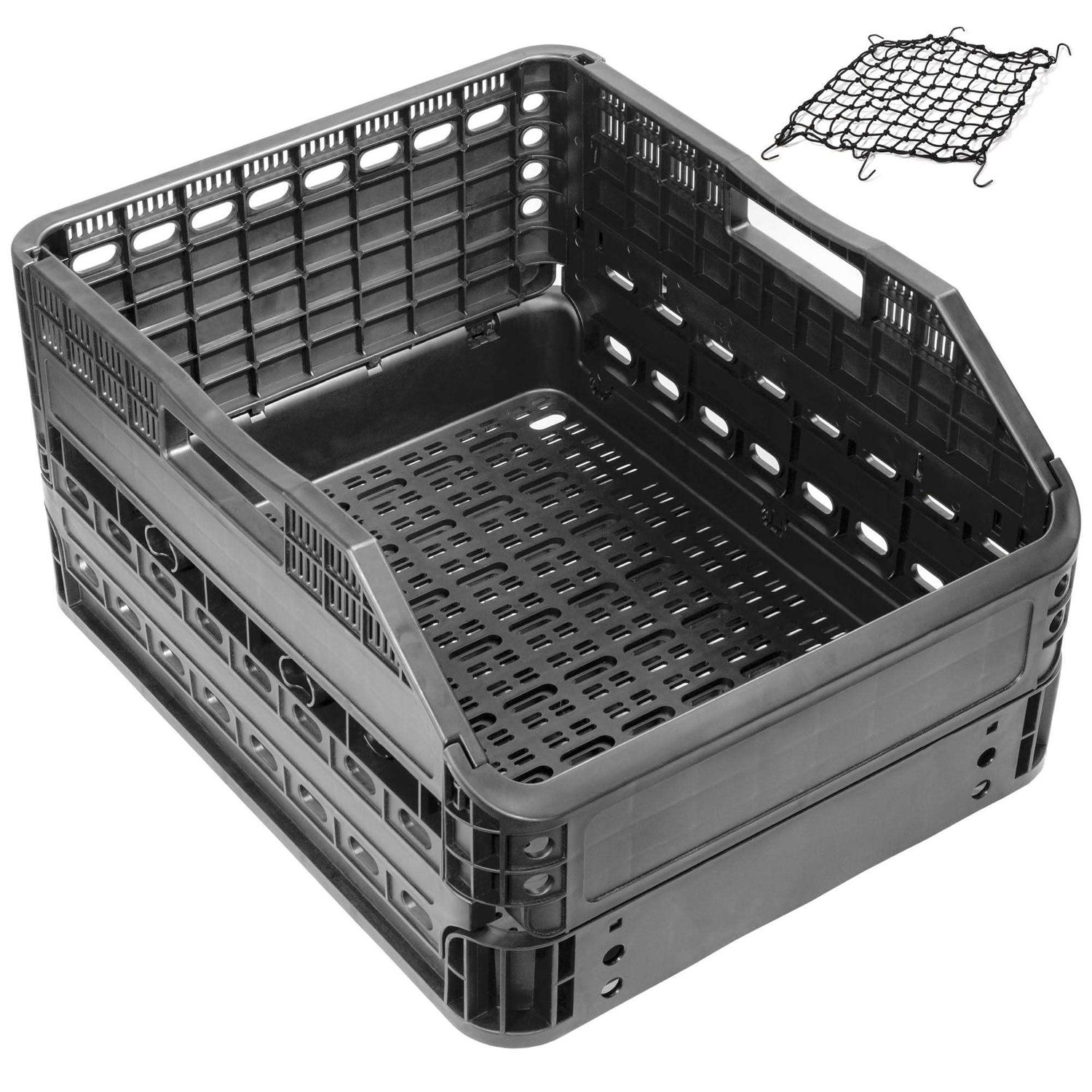 CyclingDeal Bike Bicycle Foldable Rear Basket Storage 34L Large Capacity - Sports Supplies Online Store