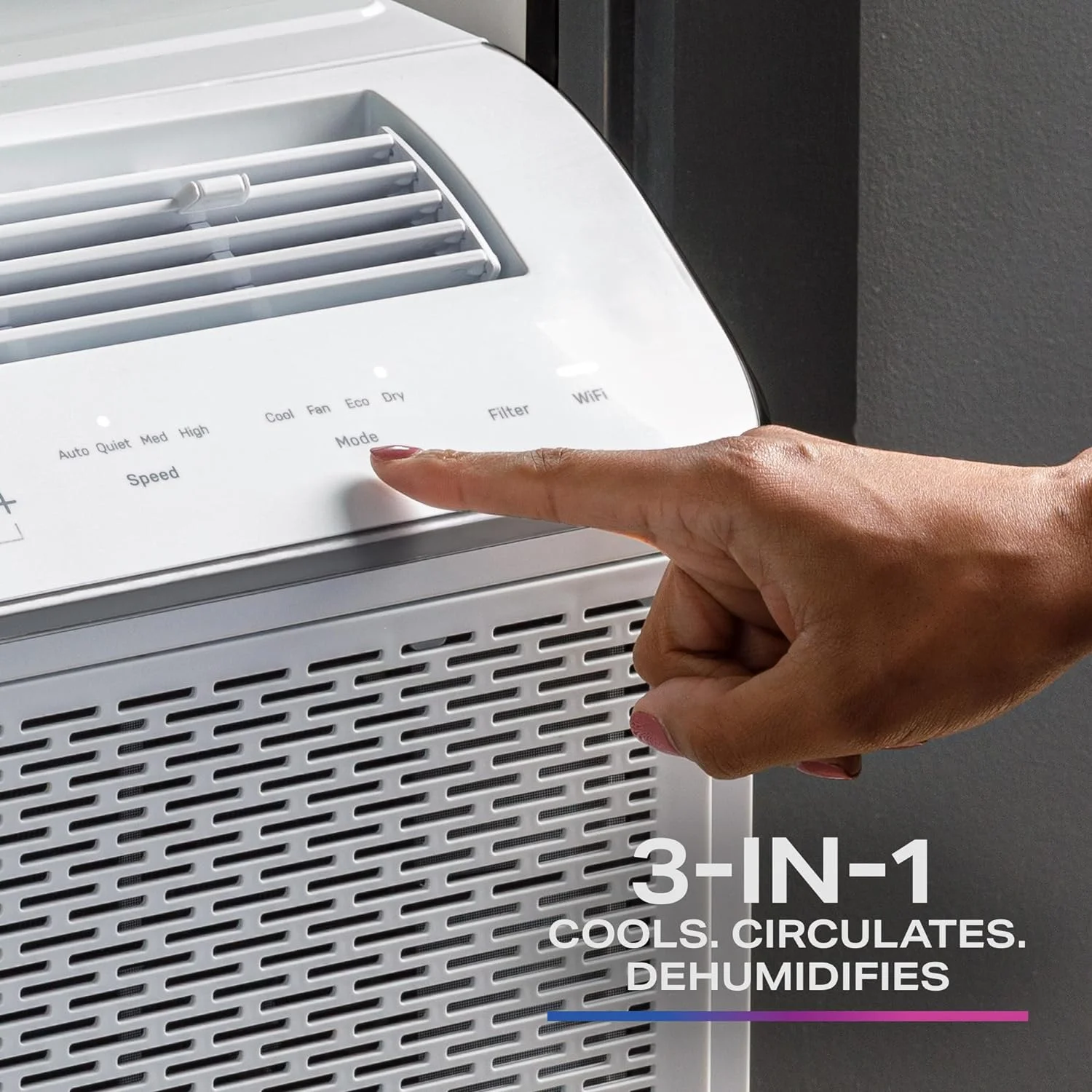 GE Profile Ultra Quiet Window Air Conditioner 8,200 BTU, WiFi Enabled, Ideal for Medium Rooms, Easy Installation with Included Kit, 8K Window AC Unit
