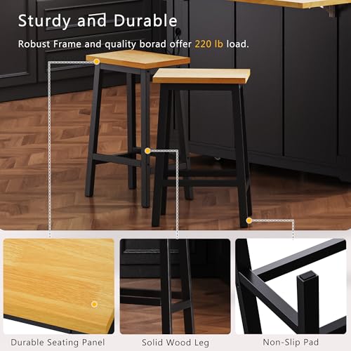 Rolling Kitchen Island with Drop Leaf & Power Outlet, Large Kitchen Islands Cart on Wheels