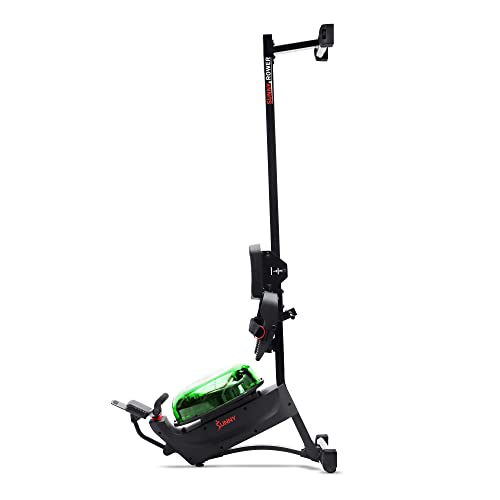 Sunny Health & Fitness Elite Water Rowing Machine with High Dynamic Resistance Vertical Tank