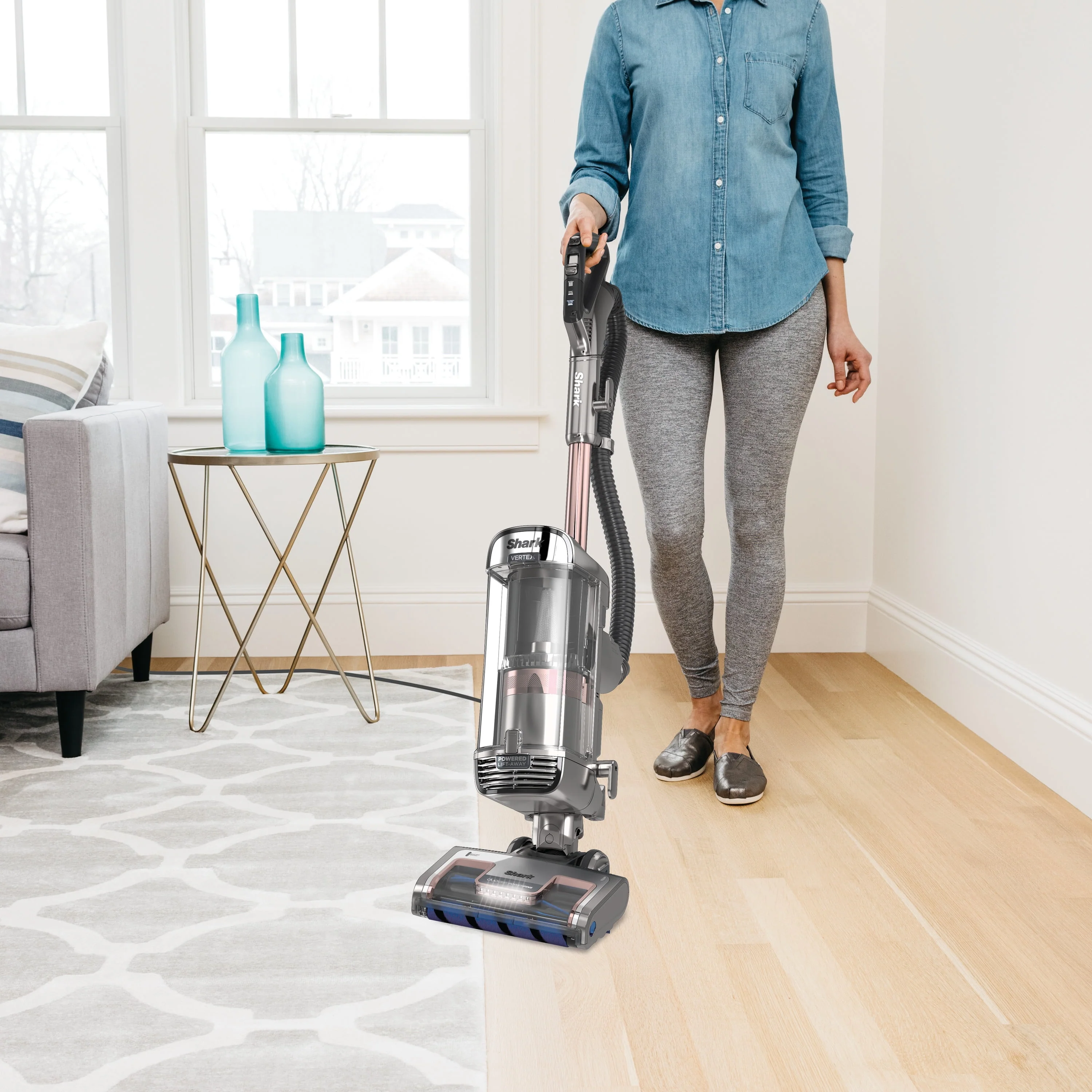 Shark® Vertex DuoClean® PowerFin Upright Vacuum Powered Lift-Away®, Self-Cleaning Brushroll
