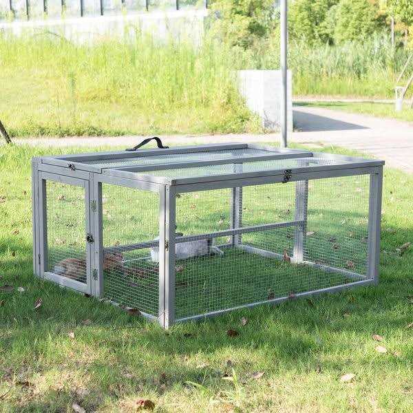 Coziwow Chicken Coop & Roosting Bar Small Pet Hutch