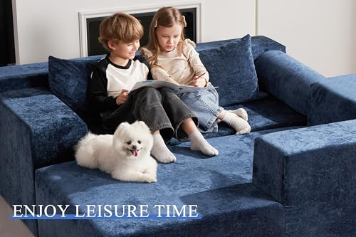 HABUTWAY 105" L-Shape Modular Sectional Sofa Couch for Living Room,No Assembly Required,Modular Comfy Sofa with Deep Seat for Living Room Bedroom