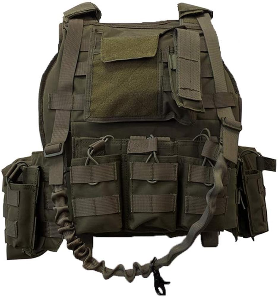 Greencity Tactical Military Vest Assault Vest Molle Vest for CS War Game ,Hunting, Combat Training, Army Fans, Survival Game