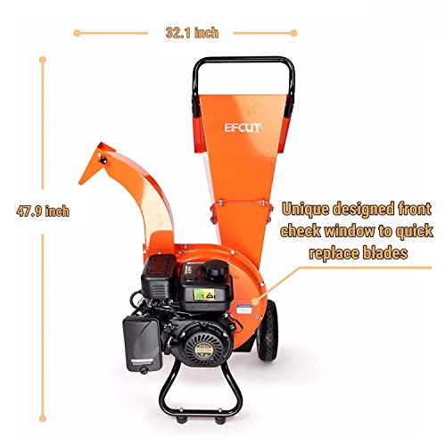 C30 LITE Wood Chipper Shredder Mulcher Heavy Duty 7 HP 212cc Gas Powered 3 Inch Max Capacity 1-Year Warranty After Product Registration