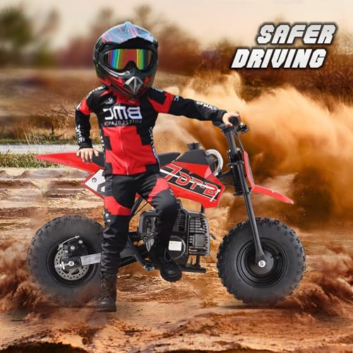 Superrio 49CC 2-Stroke Gas Power Mini Dirt Bike Dirt Off Road Motorcycle (Red)