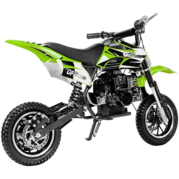 XtremepowerUS 49CC 2-Stroke Gas Power Mini Pocket Dirt Bike Dirt Off Road Motorcycle Ride-on (Blue)