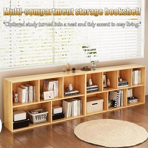 Simple Children's Bookshelf Floor Standing Bookcase Household Storage Cabinet Wall Storage Cabinet Multi Storage Cabinet School Bookcase Sanding