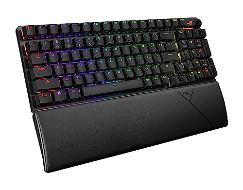 ASUS ROG Strix Scope II 96 Wireless Gaming Keyboard, Tri-Mode Connection, Dampening Foam & Switch-Dampening Pads