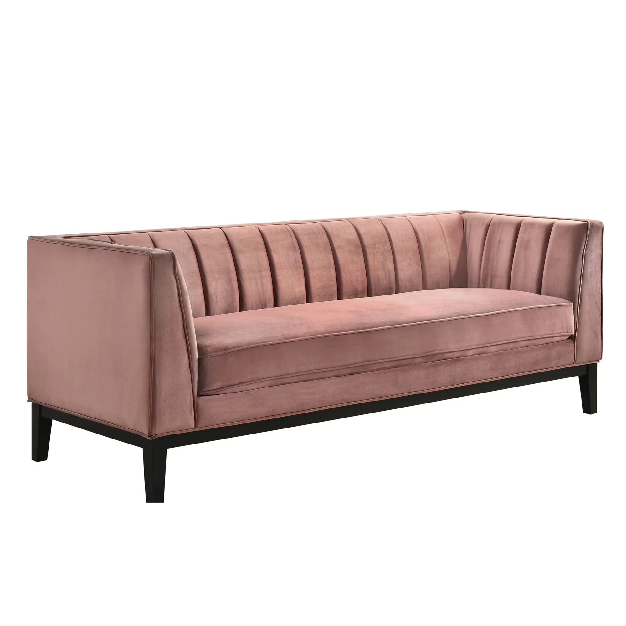 Picket House Furnishings Calabasas Sofa in Rose