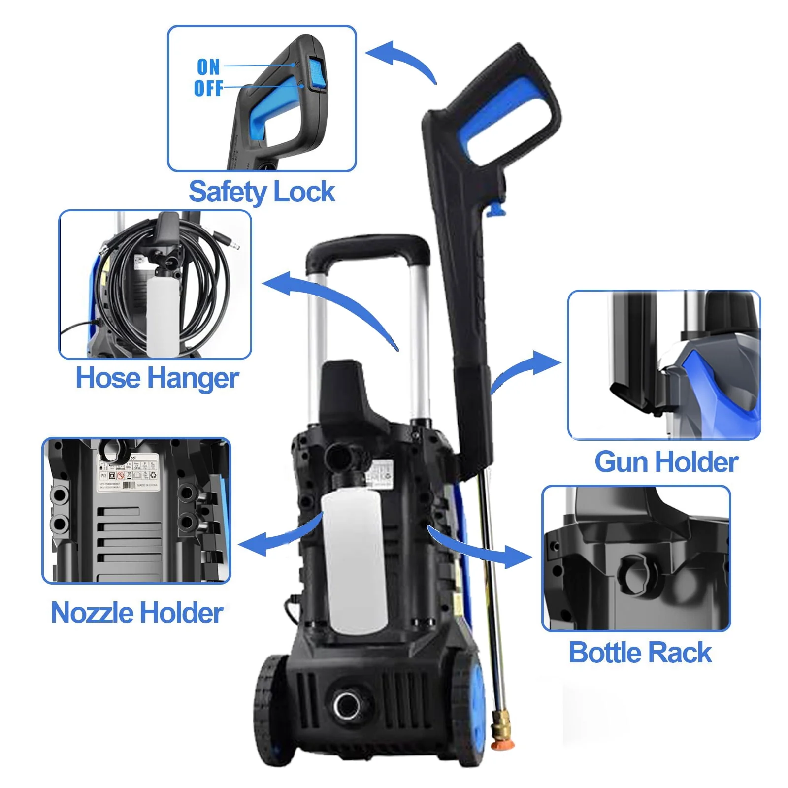 Powerful Electric Pressure Washer - 3500 PSI Electric Power Washer