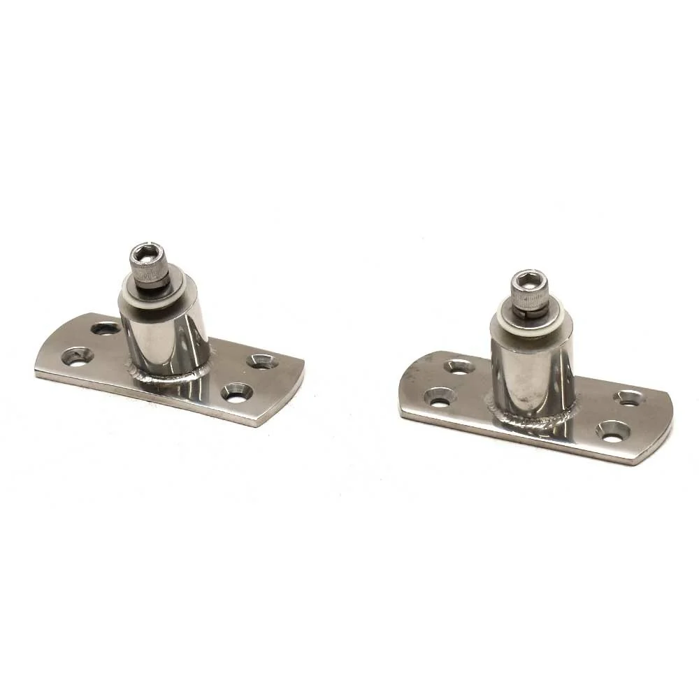 Cobalt Boat Wakeboard Tower Mounts | 70 Degree Stainless Steel (Pair)