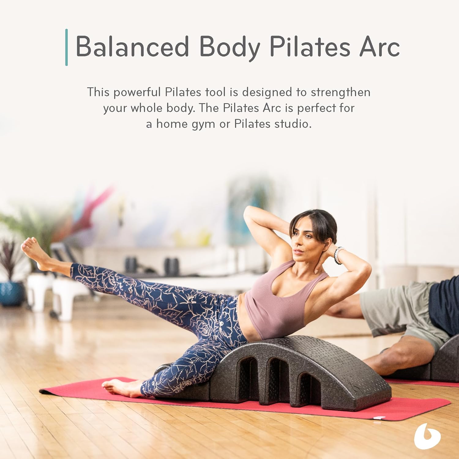 Balanced Body Pilates Arc, Step Barrel for Spine Exercises, Balance, Core Strengthening, and Stretching, Spine Corrector, Reformer Wedge