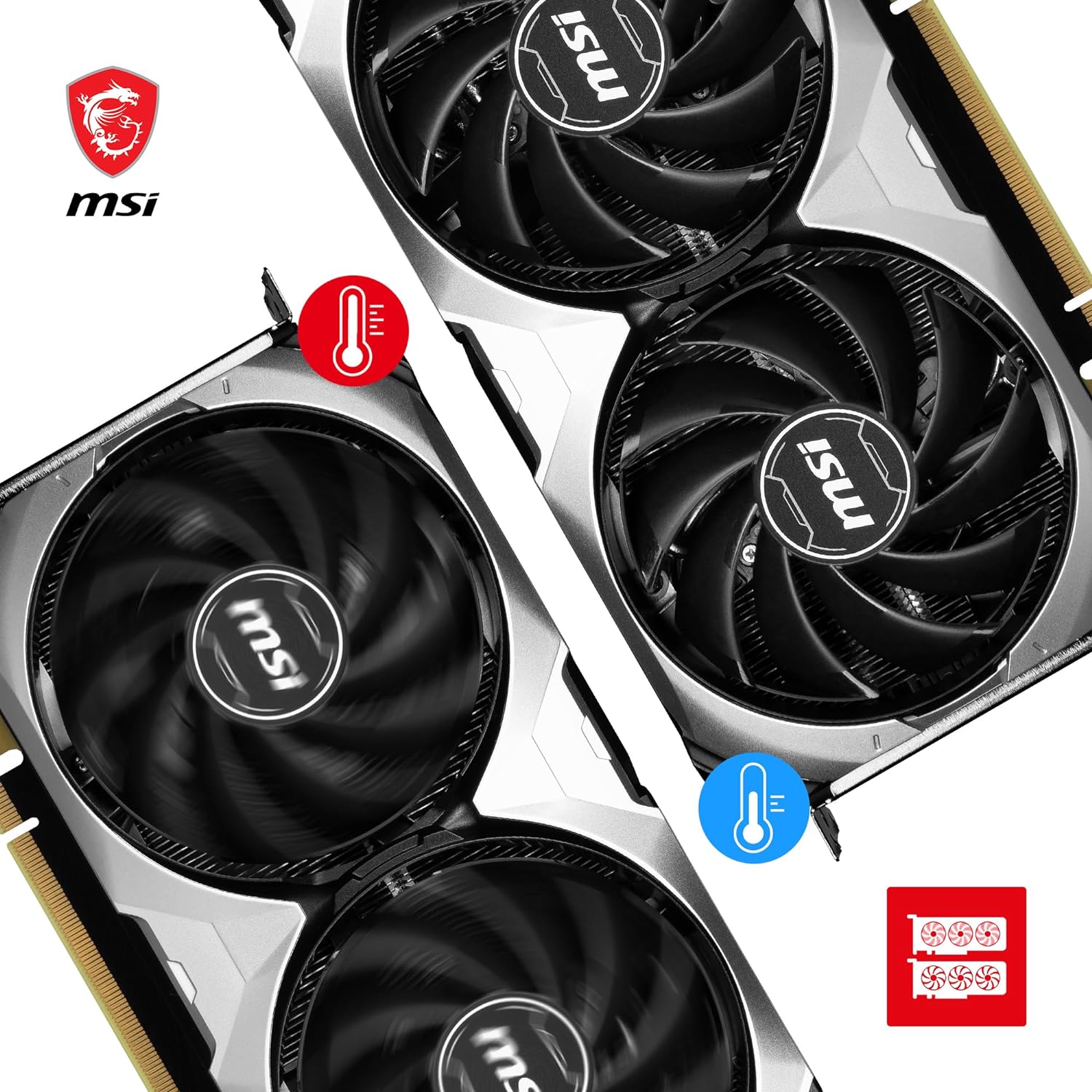 MSI GeForce RTX 4070 Ti VENTUS 3X 12G OC Gaming Graphics Card - 12GB GDDR6X, 2655 MHz, PCI Express Gen 4, 192-bit, 3x DP v 1.4a