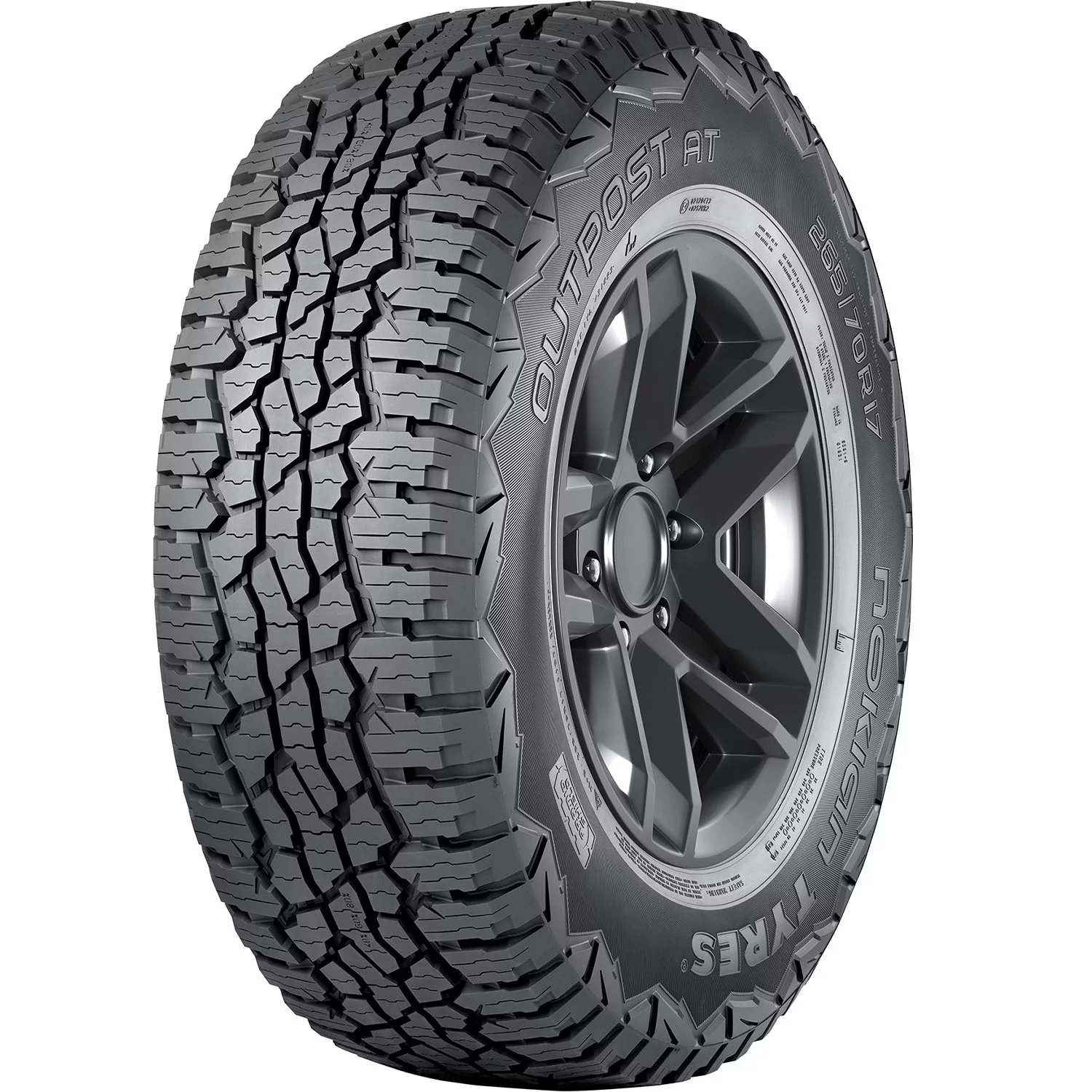 Nokian Outpost AT All Terrain 245/70R16 107T Light Truck Tire Fits: 2004 Jeep Grand Cherokee Laredo, 2000-06 Toyota Tundra SR5