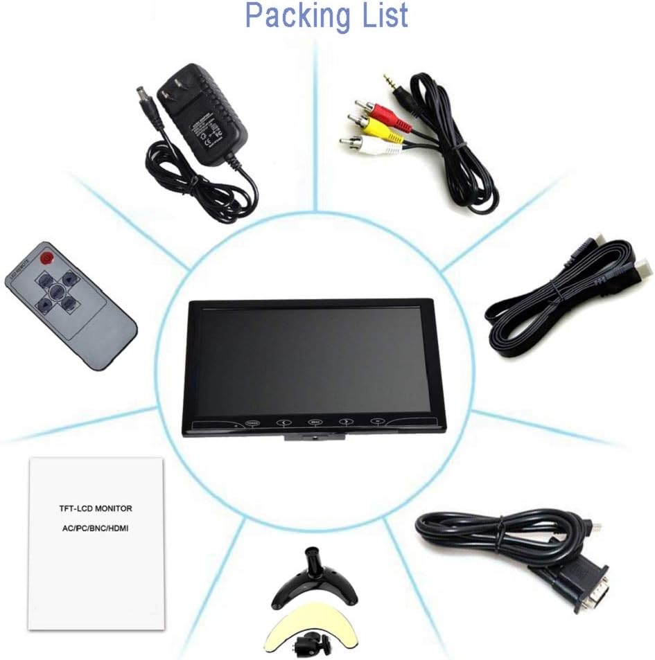 ESoku 10.1 Inch Small CCTV Monitor