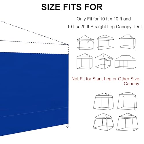 SANWAY 10x10 Pop Up Canopy Tent with Sidewalls x 4 &ndash; Easy Setup Canopy Tent, Waterproof, UV-Resistant
