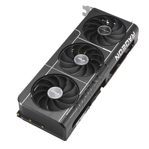 ASUS Prime Radeon™ RX 9070 XT OC Edition Graphics Card (PCIe 5.0, HDMI/DP 2.1, 2.5-Slot Design, axial-tech Fans, Dual Ball Fan Bearings, Dual BIOS