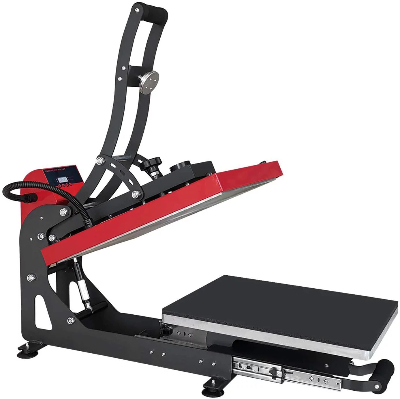 Miumaeov Magnetic Semi-Automatic T Shirt Heat Press Machine 16 X 20'' Large Heat Press Sublimation with Smart LCD Transfer Sublimation Machine for