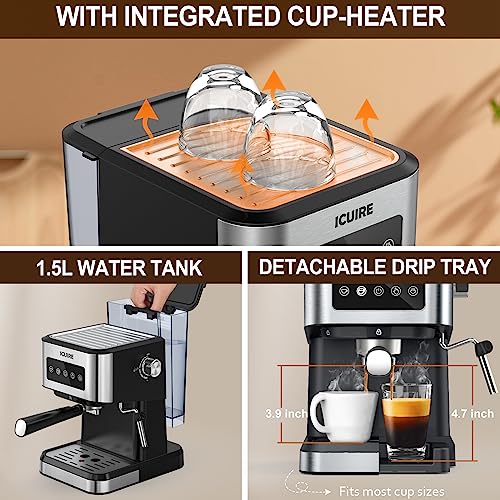 De'Longhi Dedica Style, Espresso Machine, Coffee and Cappucino Maker with Milk Frother, Metal/Stainless, EC680M, 13 x 5.9 x 12 inches