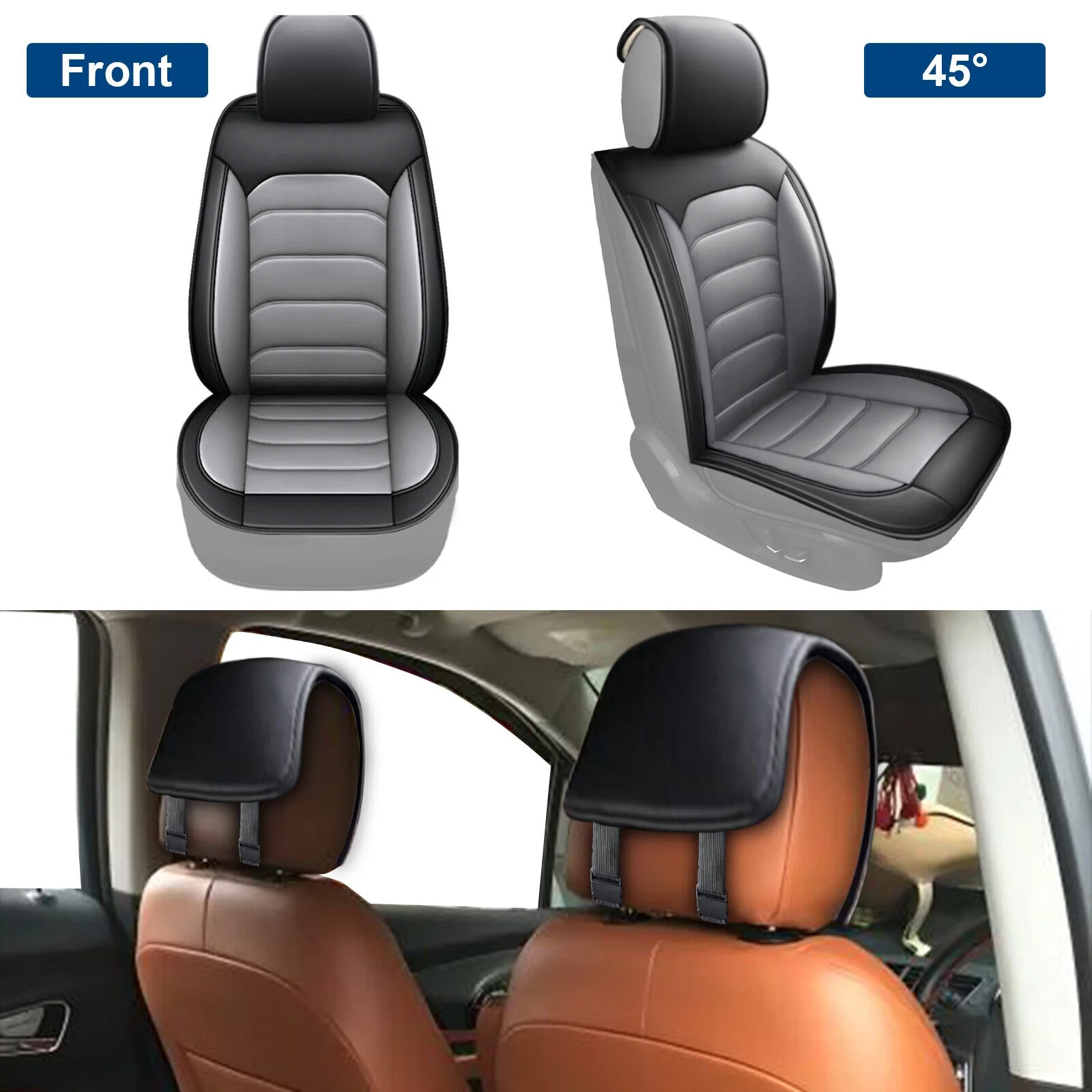 5 Seats For 2000-2024 Nissan Rogue Xterra Sentra Car Seat Cover Faux Leatherette Automotive Seat Covers Interior Accessories For Nissan Altima Sentra