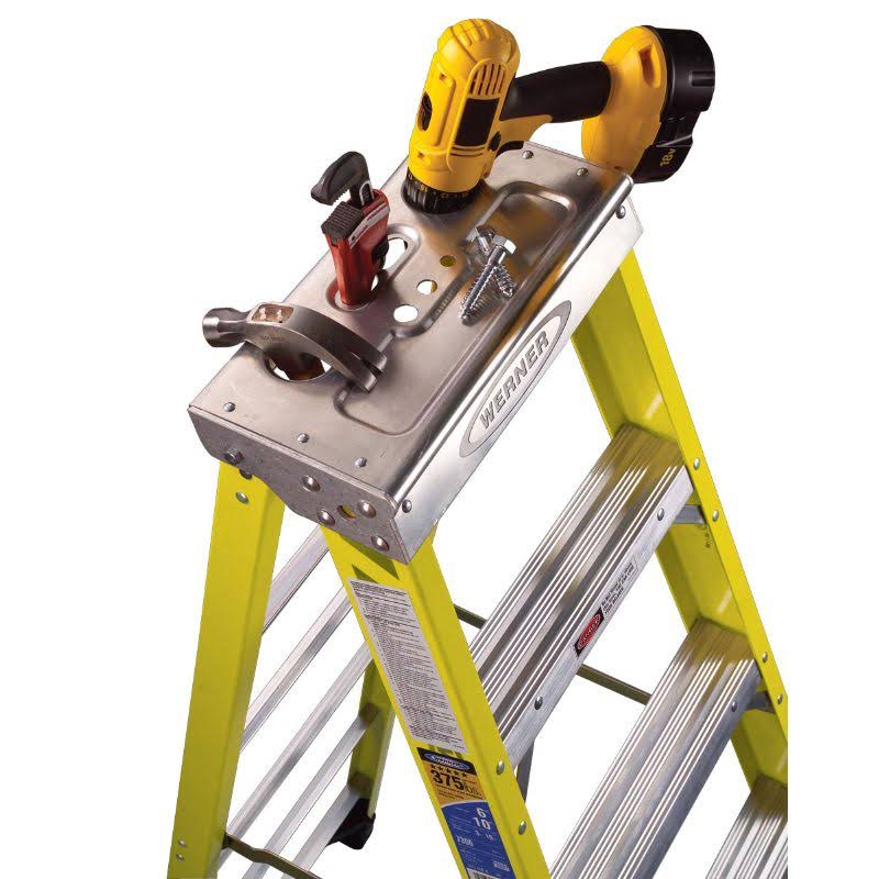 Werner 7305S 5 ft. Type IAA Fiberglass Step Ladder with Shelf