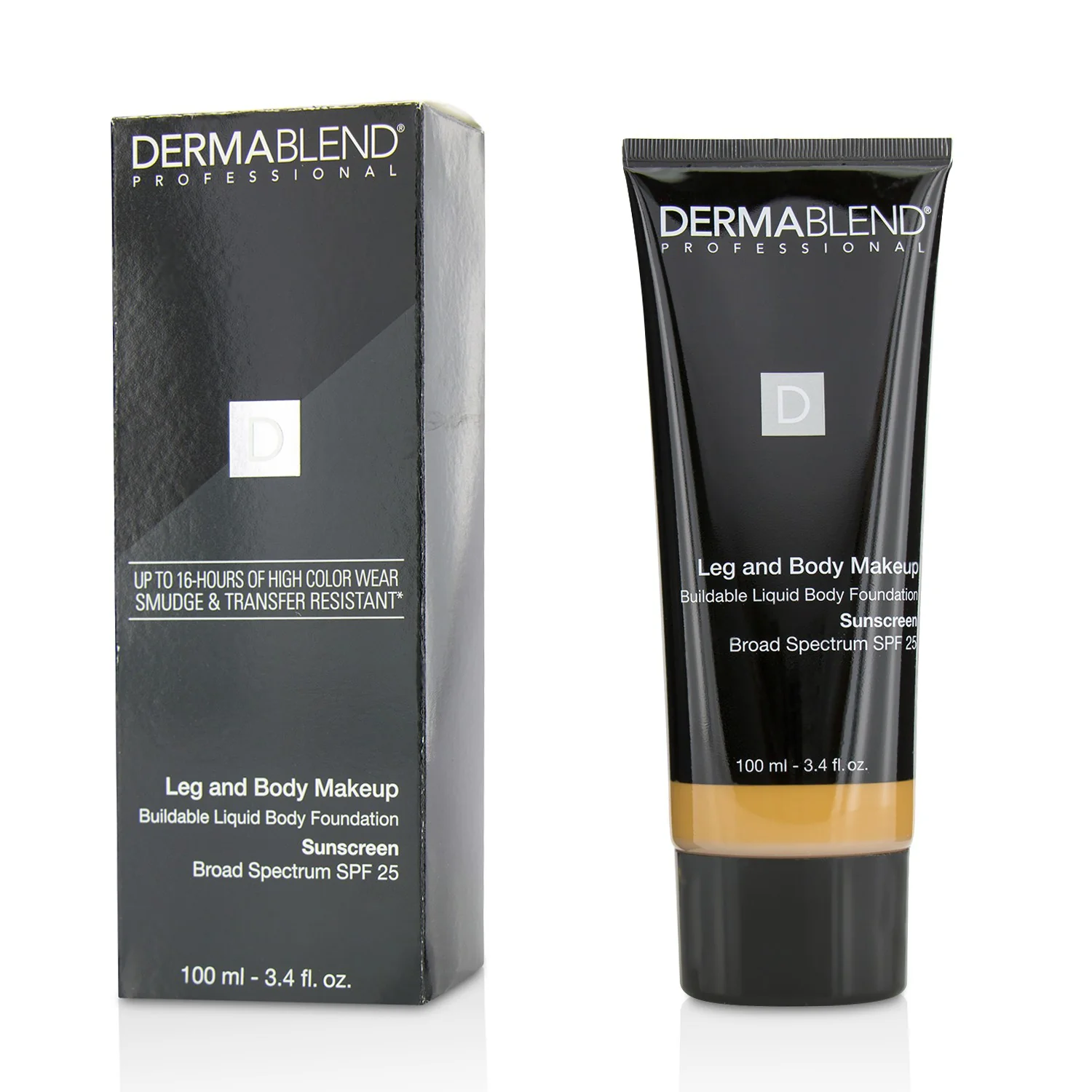 Dermablend Leg and Body Make Up Buildable Liquid Body Foundation Sunscreen Broad Spectrum SPF 25 - #Light Beige 35C 100ml/3.4oz