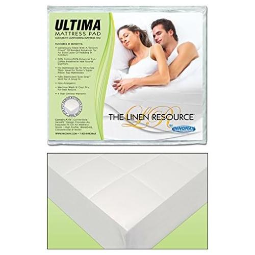 Waterbed Mattress Pad Fully Fitted Heavy Quilted Queen
