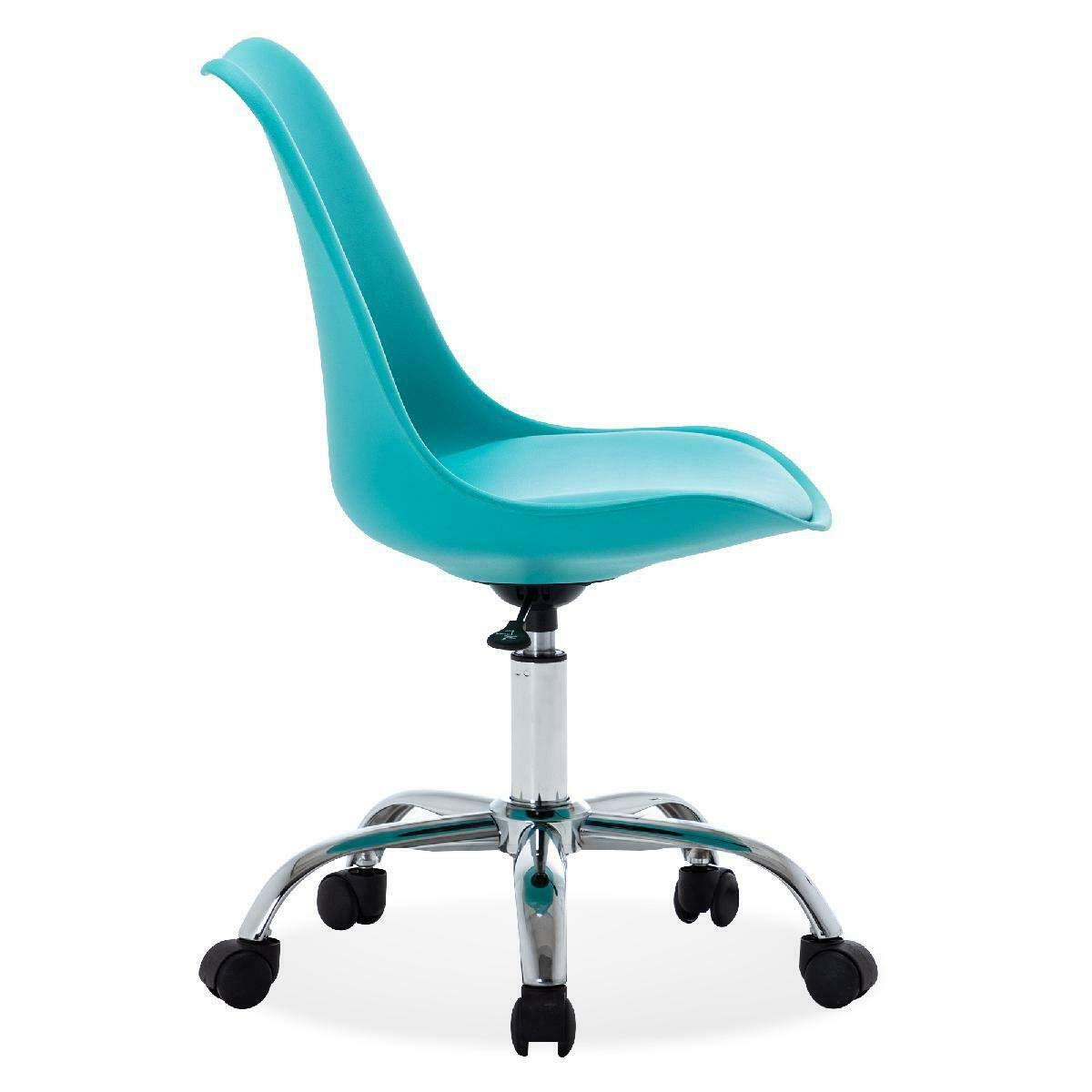 BELLEZE Armless Mid-Back Office Task Chair Faux Leather Upholstery He