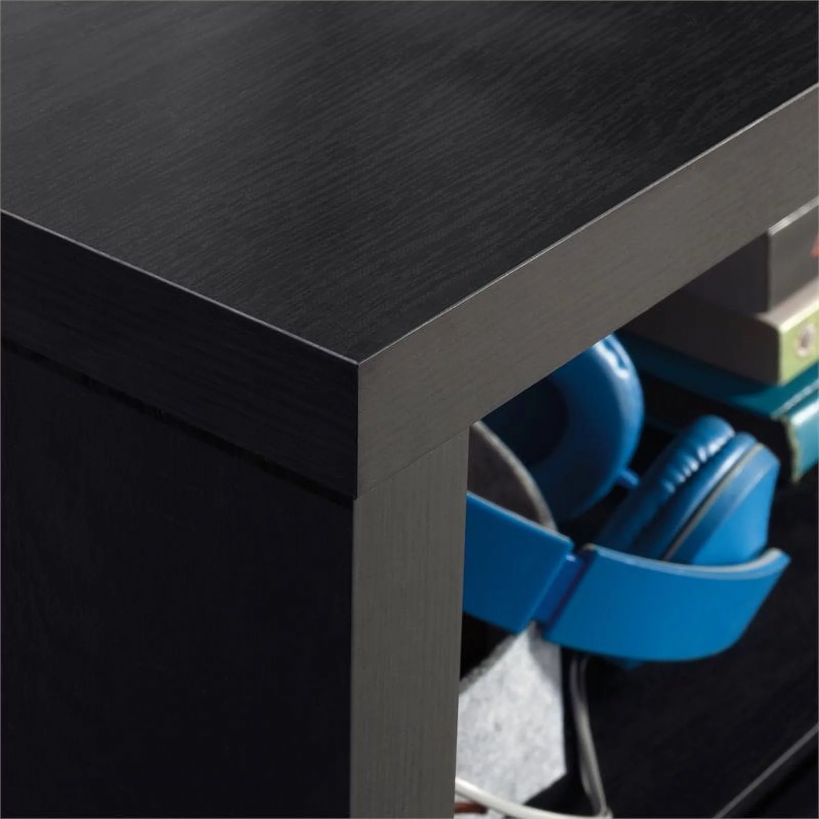 Sauder Harvey Park TV Stand with Drawers for TVs up to 70", Raven Oak Finish